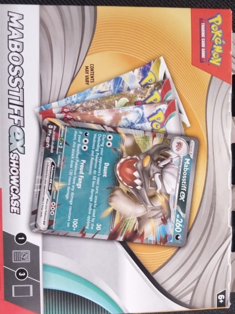 Pokemon Mabosstiff ex Showcase Box Factory Sealed Promo + 3 Booster Packs TCG - Picture 2 of 5